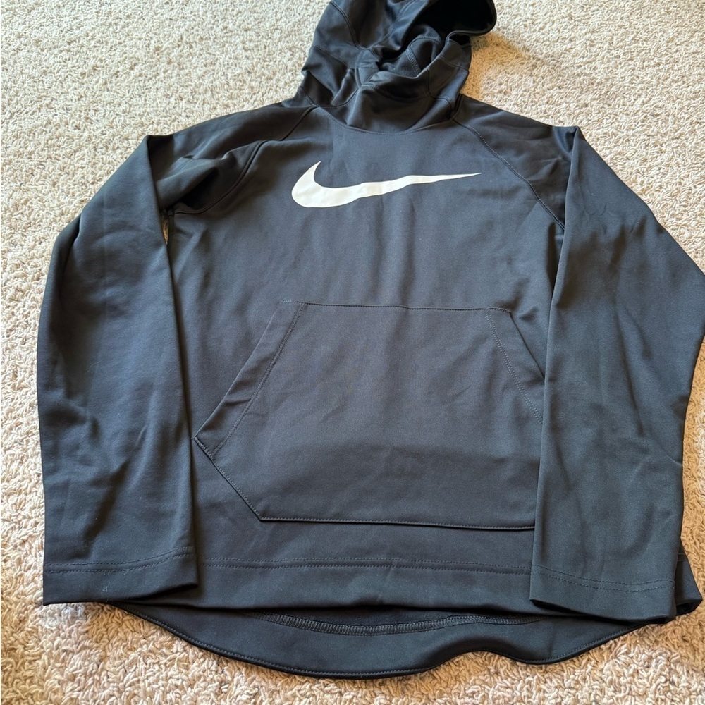 Nike Black Hoodie with White Logo